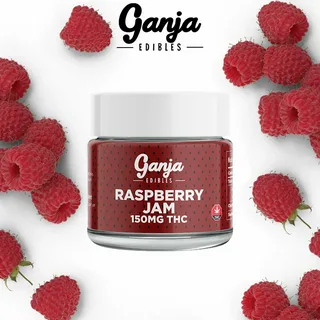 Ganja Edibles Raspberry Jam – 150mg THC Spread